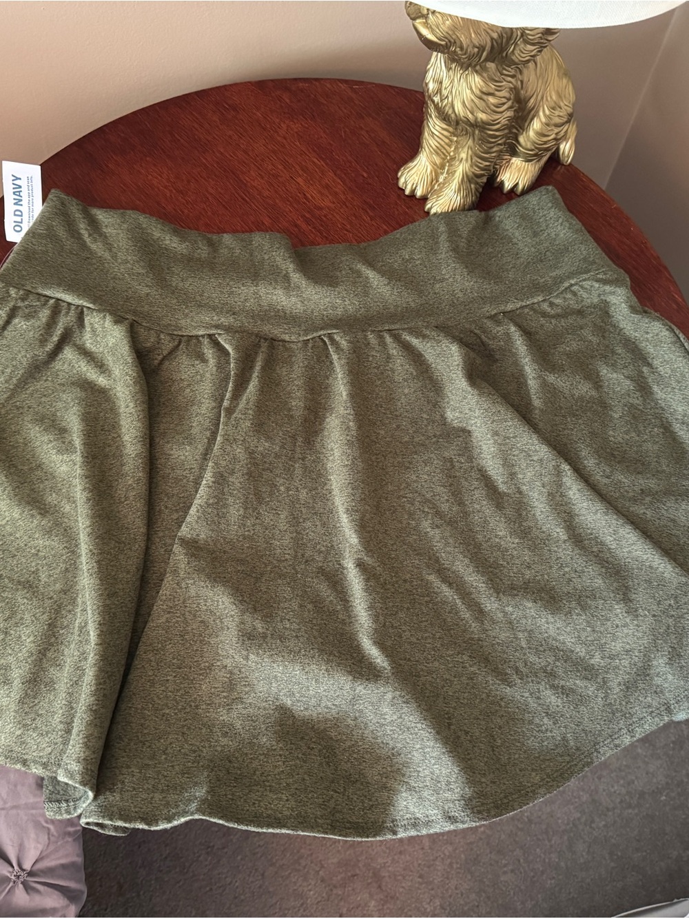 Old Navy Heathered Olive Green Knit Skirt